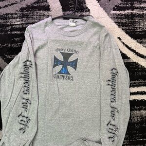 West Coast Choppers Gray Long Sleeve Tee